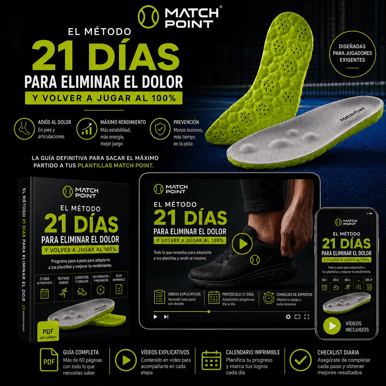 El Método Definitivo de 21 Días para Aliviar el Dolor de Pies. Guía PDF + Vídeos Incluidos