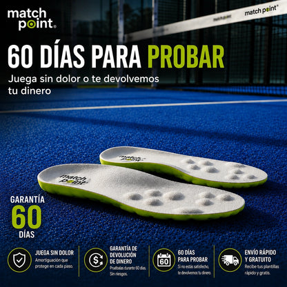 Plantillas deportivas ImpactCoreX: juega durante más tiempo y sin dolor.